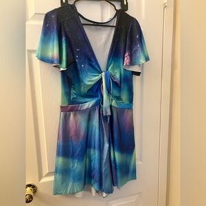 Black milk Clothing Northern Lights Rio Playsuit XL